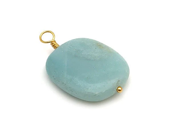 Vintage | Amazonite Rectangle Pendant - Image 4