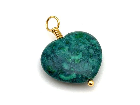 Vintage | Quartzite Heart Pendant - Image 3