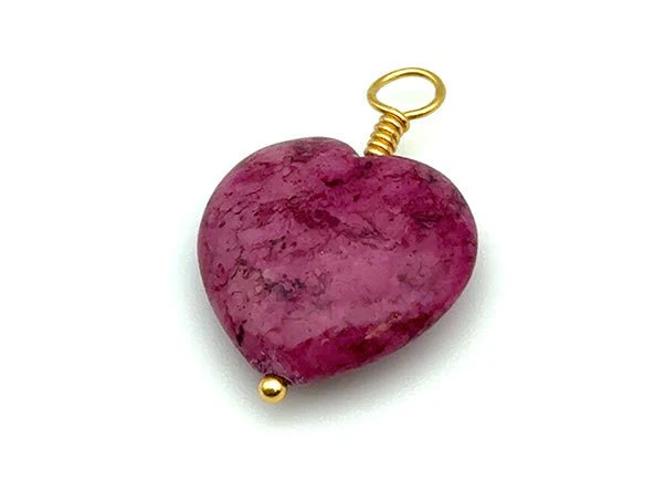 Vintage | Quartzite Heart Pendant - Image 4