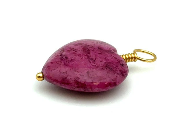 Vintage | Quartzite Heart Pendant - Image 5