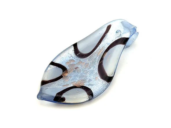 Vintage | XL Glass Teardrop Pendant - Image 5